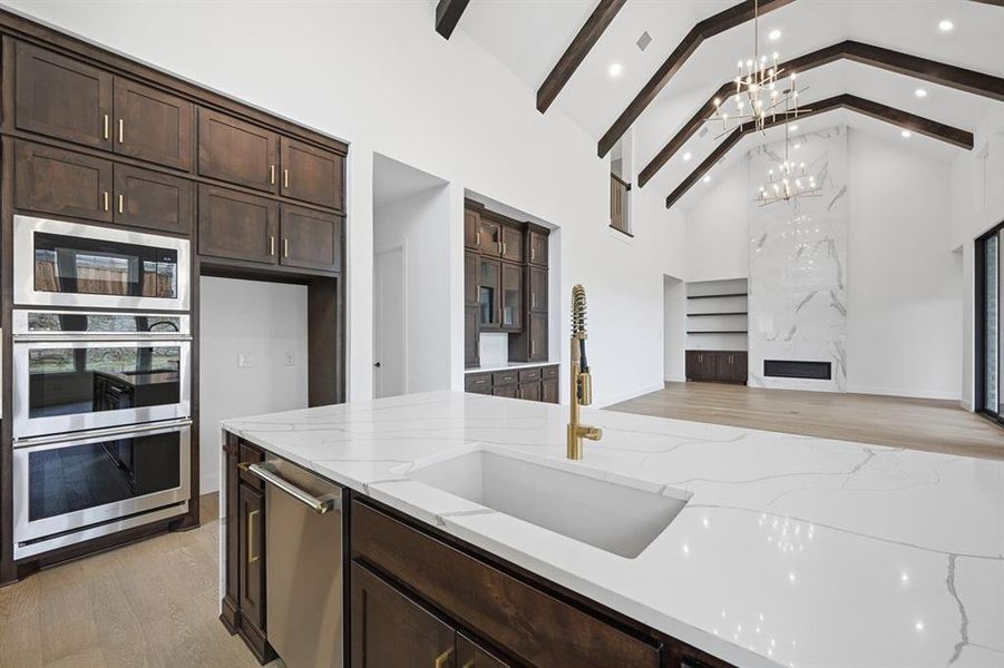 Furnished interior view inside a new home in StarView, Prosper (Image 15).