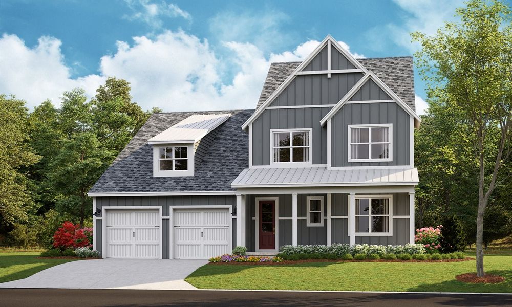 Representative exterior photo of a completed home built from the Marin by Classica Homes in McLean - Hunts Point, Belmont, NC (Image 29).
