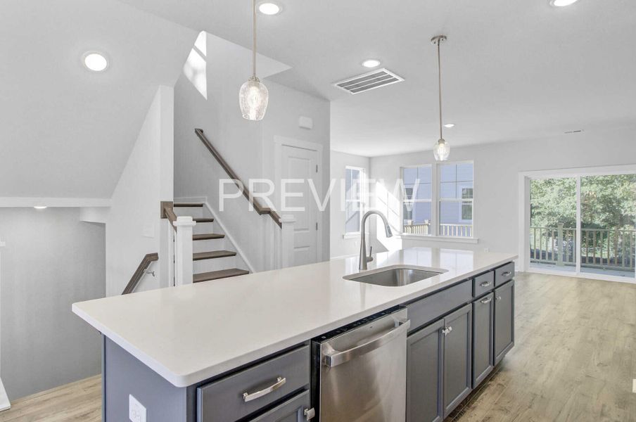 Furnished interior view inside a new home in , Johns Island (Image 5).