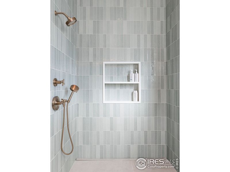 Guest suite bathroom shower. Guest suite bathroom shower.