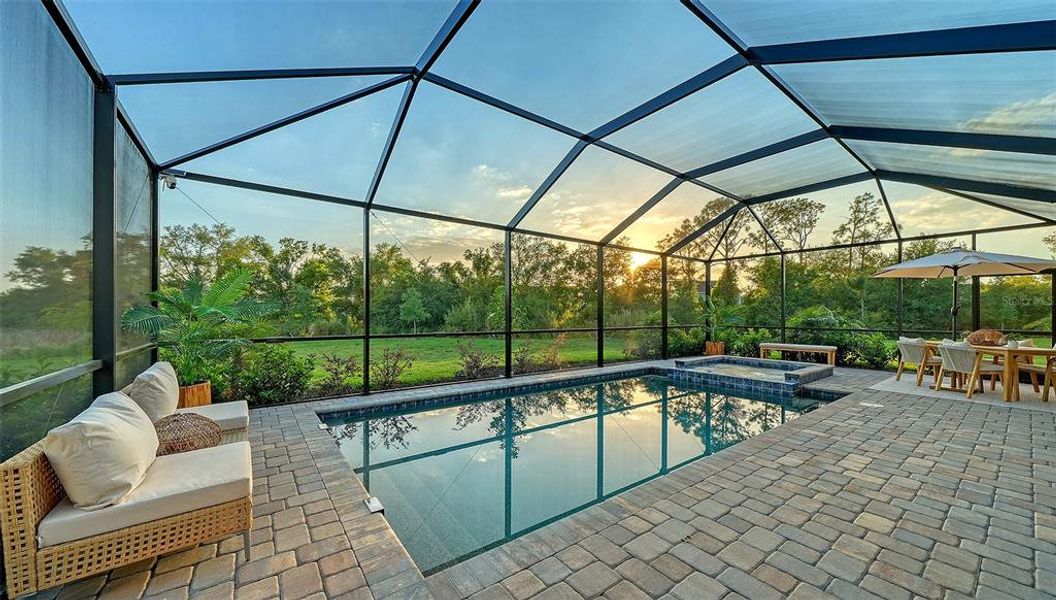 Exterior details and patio area of a home in Lorraine Lakes at Lakewood Ranch, Lakewood Ranch (Image 23).