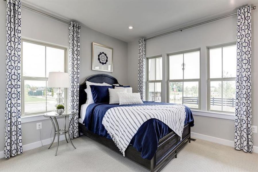 Furnished interior view inside a new home in Lakes at Riverbend, Navassa (Image 12).