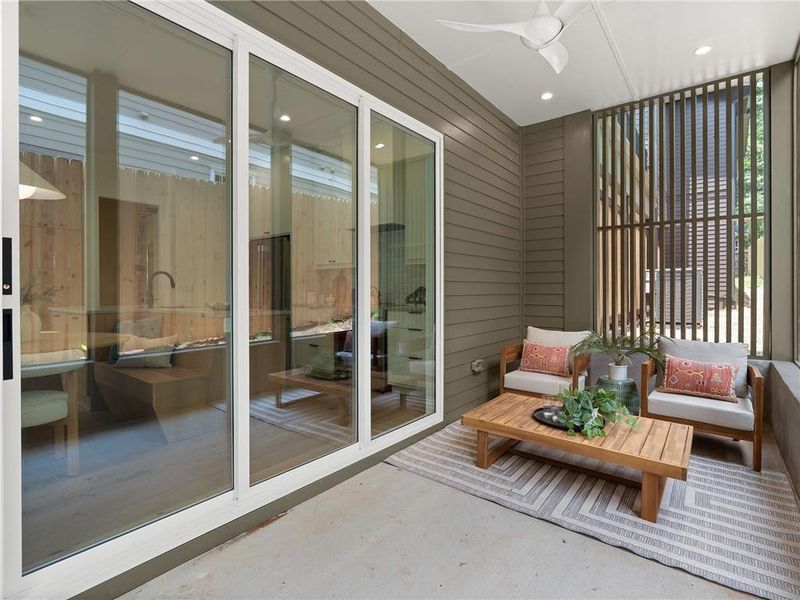 Exterior details and patio area of a home in , Decatur (Image 39).