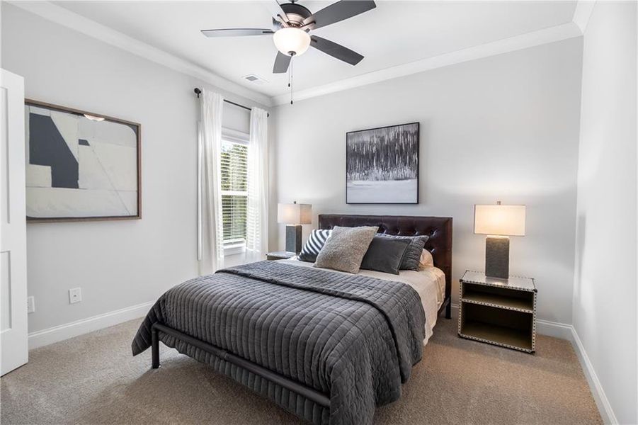 Furnished interior view inside a new home in Belle Woode Estates, Monroe (Image 12). Furnished interior view inside a new home in Belle Woode Estates, Monroe (Image 12).