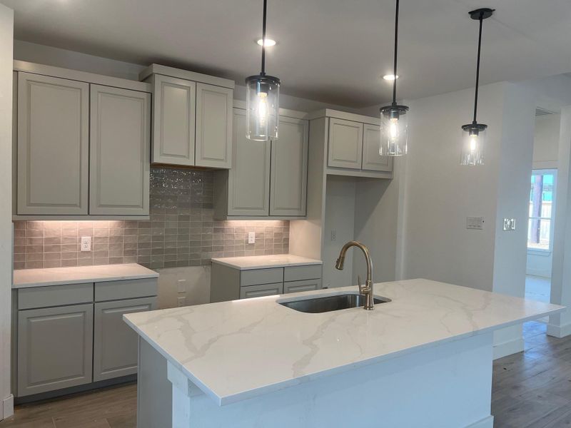 Furnished interior view inside a new home in Wood Leaf Reserve, Tomball (Image 4).