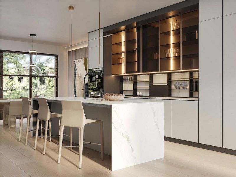 Furnished interior view inside a new home in , Miami Beach (Image 14).