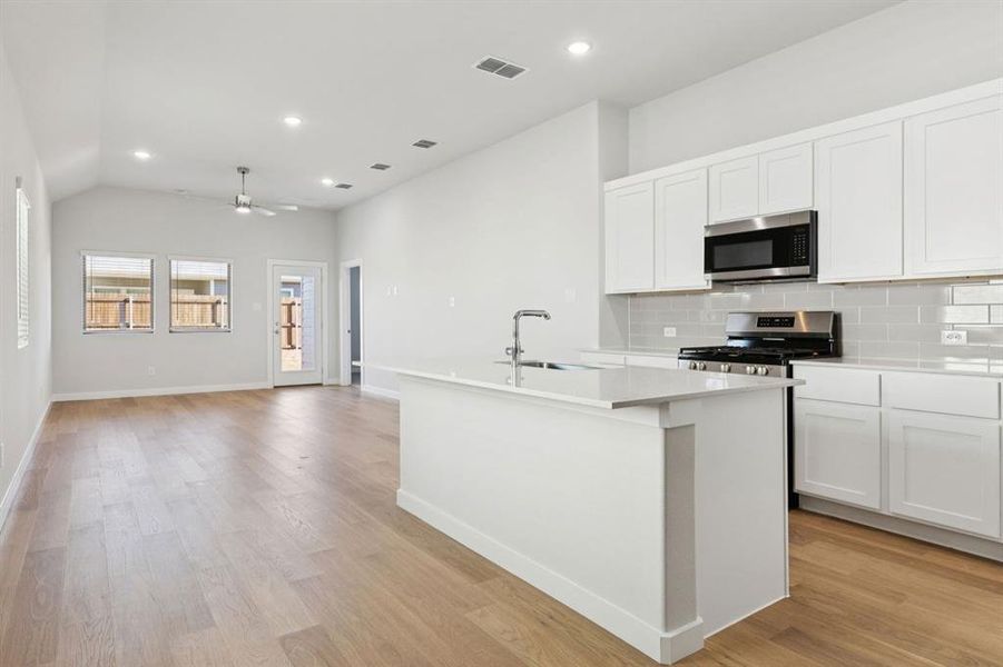 Open Floor Plan in the Cedar home plan by Trophy Signature Homes – REPRESENTATIVE PHOTO