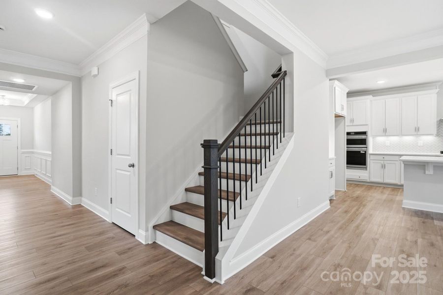 Stairs to upper level