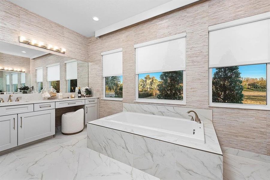 Furnished interior view inside a new home in Valencia Ridge, Wesley Chapel (Image 5).