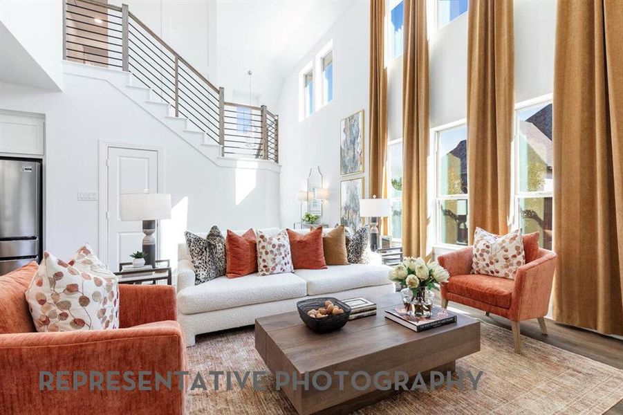 Furnished interior view inside a new home in Aster Park, McKinney (Image 11).