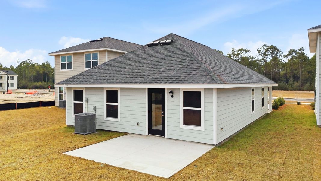 Exterior details and patio area of a home in Chateau Nemours, Port Saint Joe (Image 23).