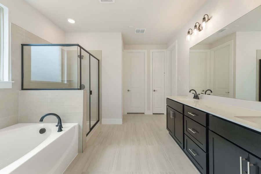 Furnished interior view inside a new home in Union Park, Little Elm (Image 9). Furnished interior view inside a new home in Union Park, Little Elm (Image 9).