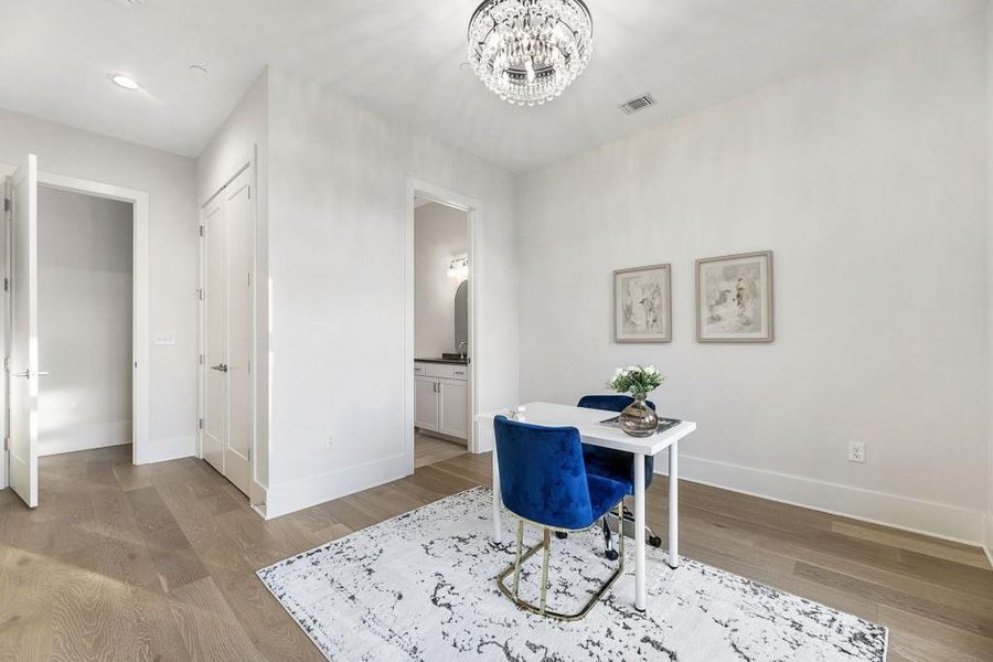 Furnished interior view inside a new home in , Alpharetta (Image 6).