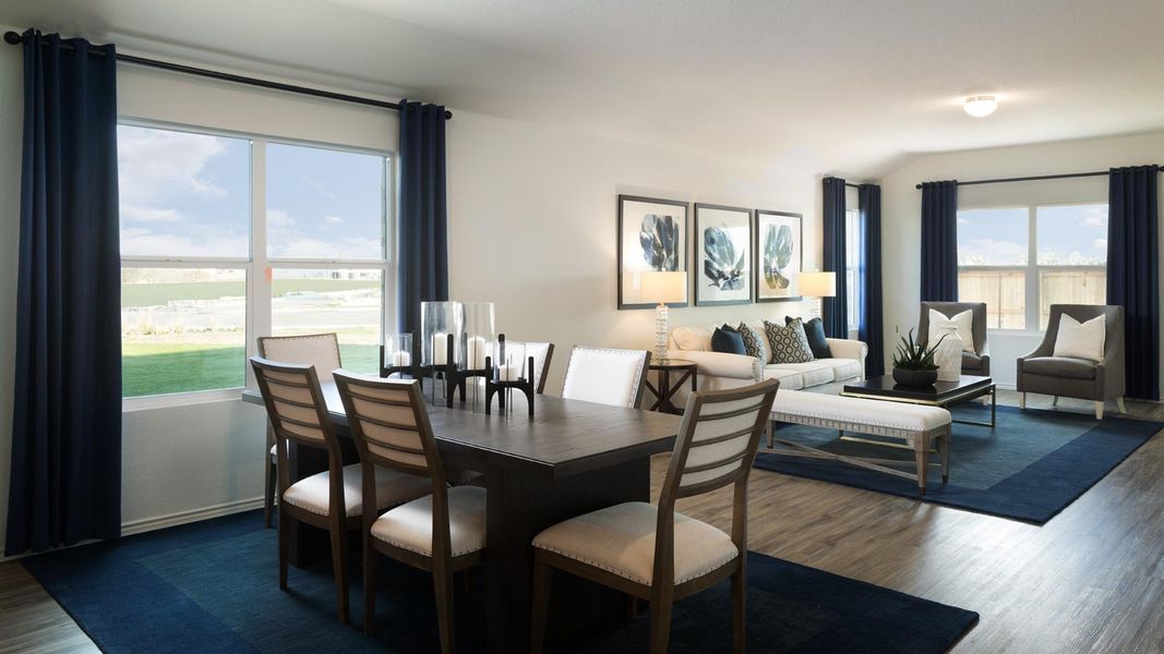 Furnished interior view inside a new home in Meadowlark Preserve, Pflugerville (Image 7).