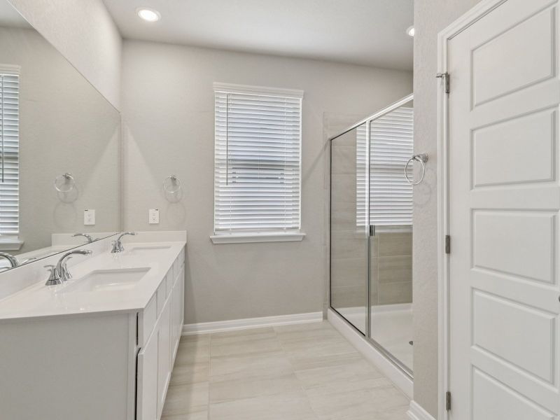 Furnished interior view inside a new home in Arcadia Ridge - Premier Series, San Antonio (Image 10). Furnished interior view inside a new home in Arcadia Ridge - Premier Series, San Antonio (Image 10).