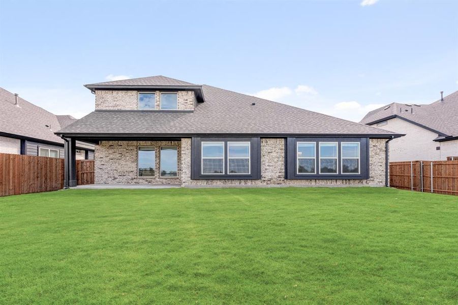 Exterior details and patio area of a home in Devonshire Classic 60-65, Forney (Image 4).