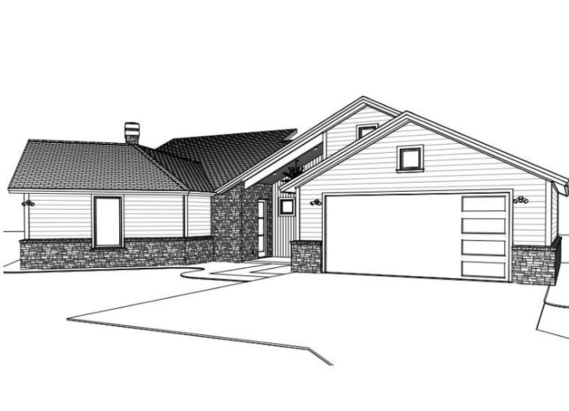 Exterior rendering of this home design in , Edgewood, TX (Image 7). Exterior rendering of this home design in , Edgewood, TX (Image 7).