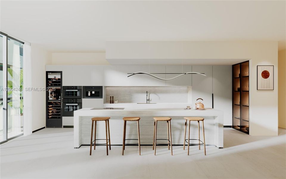 Furnished interior view inside a new home in , Bay Harbor Islands (Image 7).