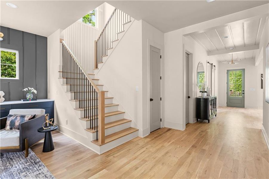 Furnished interior view inside a new home in , Atlanta (Image 36).
