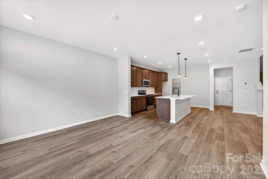Open concept living Open concept living