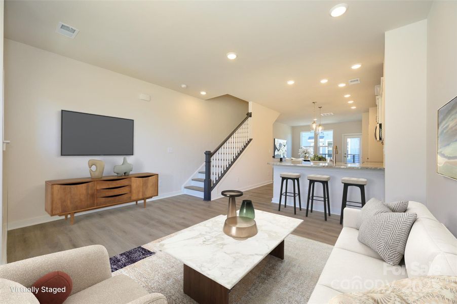 Furnished interior view inside a new home in , Charlotte (Image 9). Furnished interior view inside a new home in , Charlotte (Image 9).