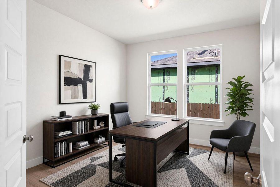 Furnished interior view inside a new home in Blackhawk, Pflugerville (Image 9).