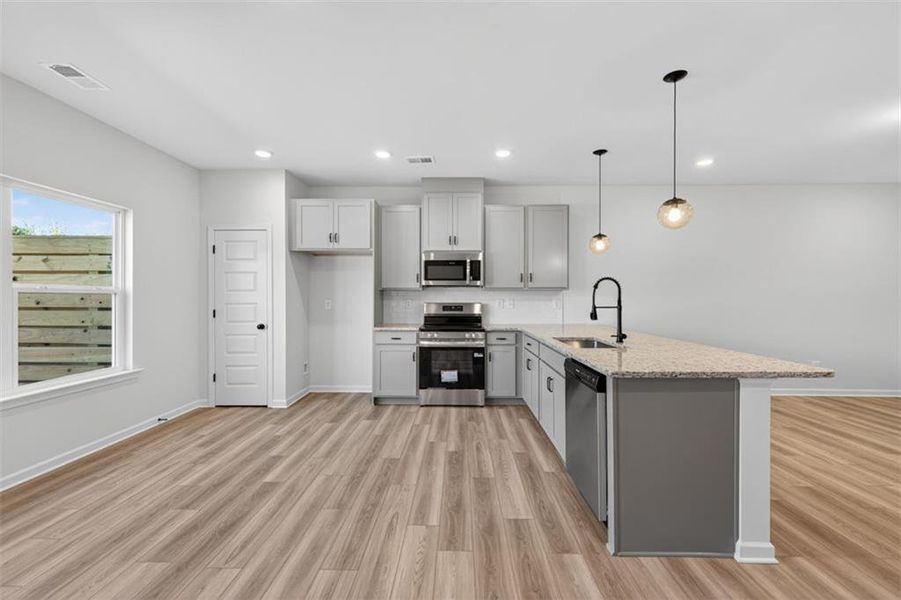 Furnished interior view inside a new home in Franklin Manor, Lawrenceville (Image 12). Furnished interior view inside a new home in Franklin Manor, Lawrenceville (Image 12).