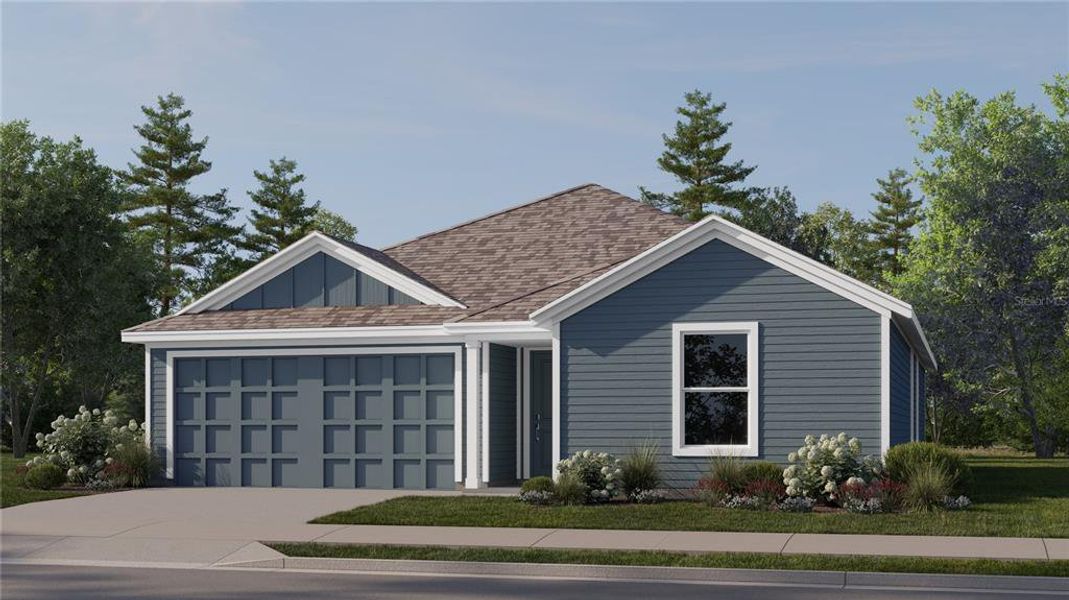Front exterior of a new home in , Davenport, FL, highlighting curb appeal (Image 1). Front exterior of a new home in , Davenport, FL, highlighting curb appeal (Image 1).