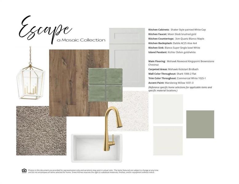 Sample of building materials used in homes in Mosaic Townhomes, Celina (Image 29).