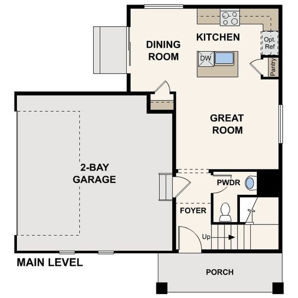 2D floor plan layout of this home in The Contemporary Collection at Windler, Aurora, CO (Image 2). 2D floor plan layout of this home in The Contemporary Collection at Windler, Aurora, CO (Image 2).