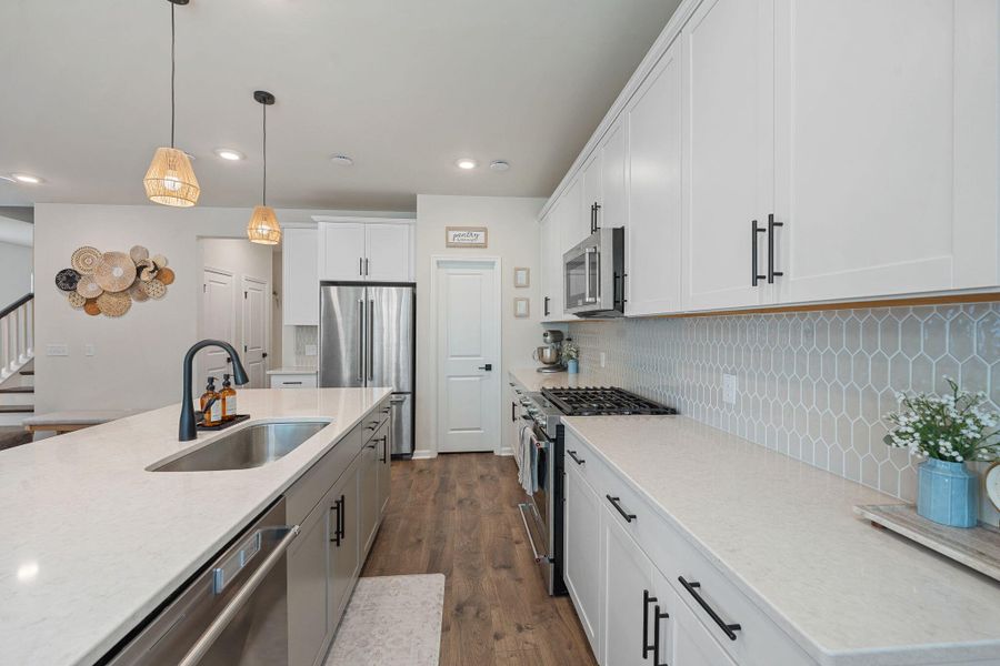 Furnished interior view inside a new home in Jasmine Point at Lakes of Cane Bay, Summerville (Image 15).