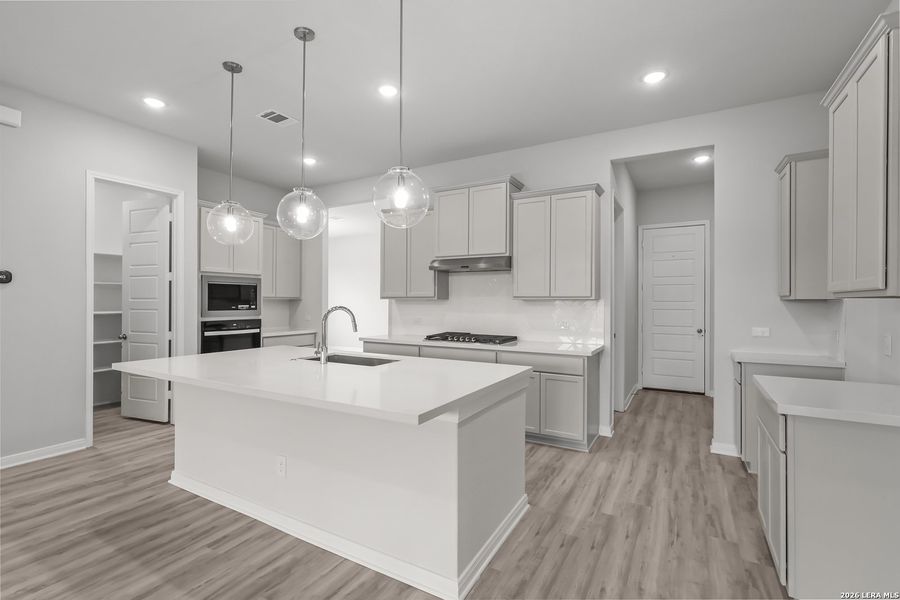 Furnished interior view inside a new home in Homestead, Schertz (Image 14). Furnished interior view inside a new home in Homestead, Schertz (Image 14).