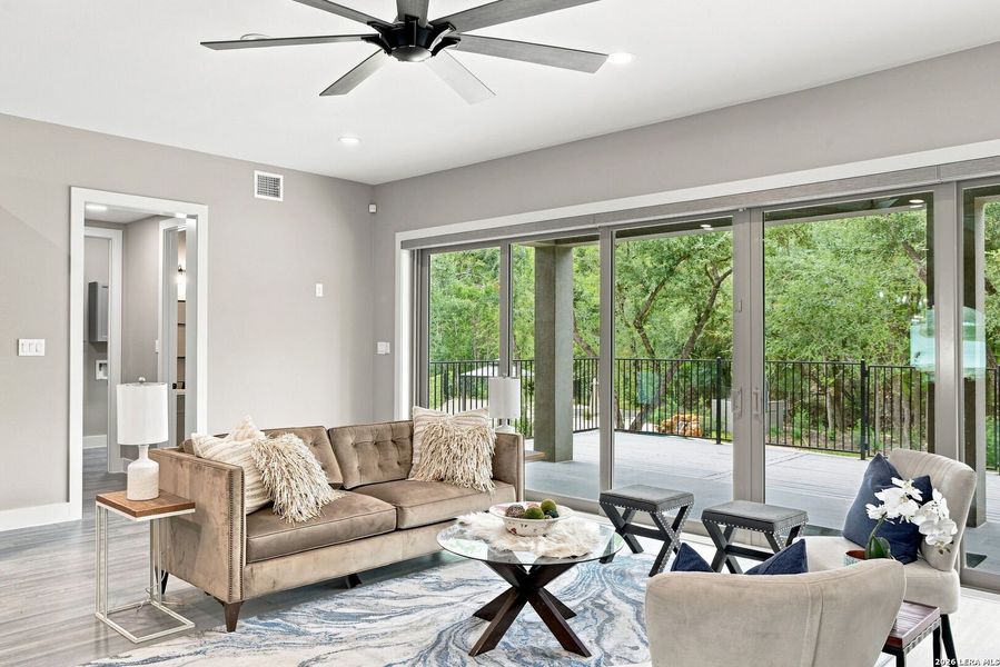Furnished interior view inside a new home in , San Antonio (Image 38).