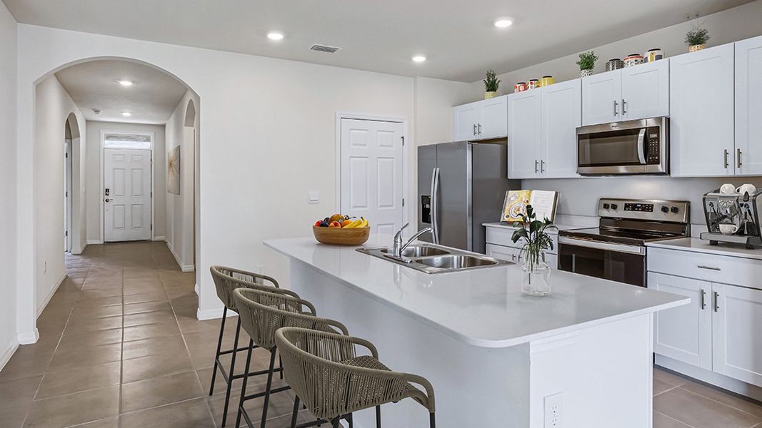 Representative furnished interior of a home built from the Aria by D.R. Horton in Magnolia Landing Express, North Fort Myers (Image 5).