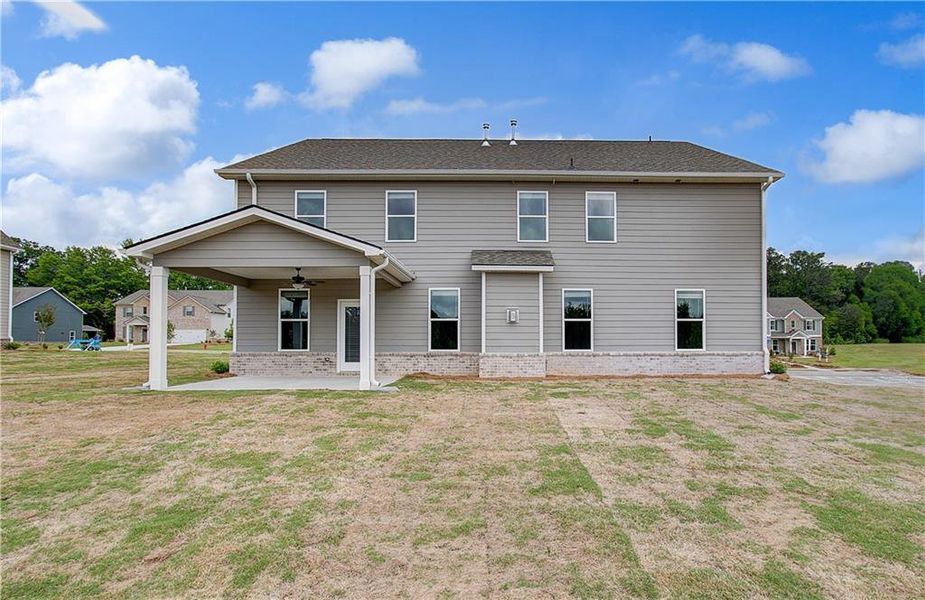 Exterior details and patio area of a home in Copperfield, Locust Grove (Image 3).