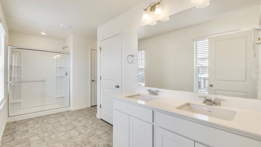 Representative furnished interior of a home built from the Gable by D.R. Horton in Brighton Crossing, Brighton (Image 10).