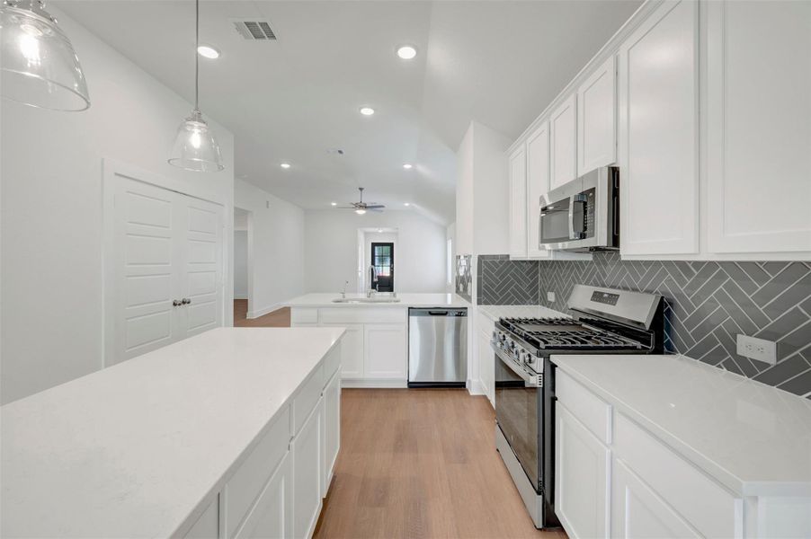 Furnished interior view inside a new home in Sorella, Tomball (Image 7).