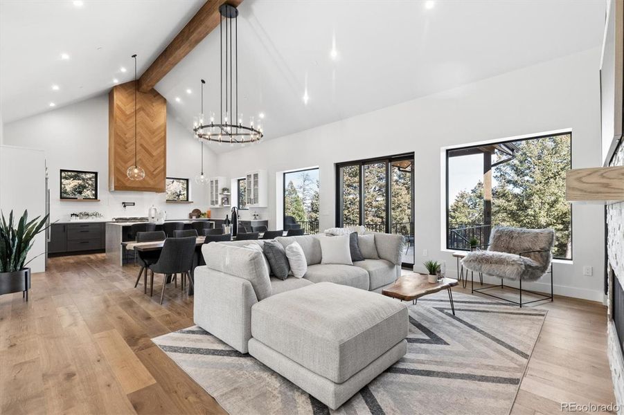 Open concept living at its best - the living, dining and kitchen areas flow without effort creating a most inviting main floor Open concept living at its best - the living, dining and kitchen areas flow without effort creating a most inviting main floor