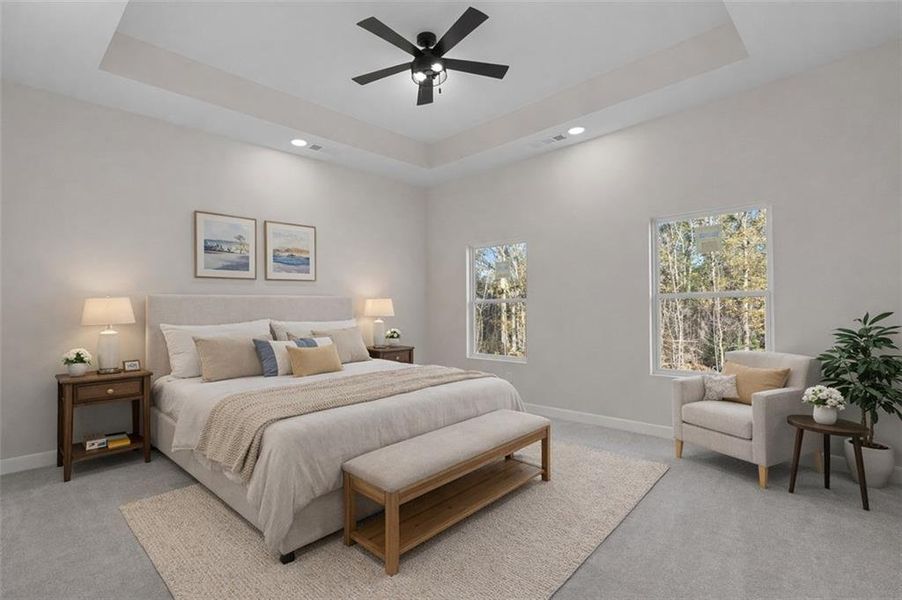 Furnished interior view inside a new home in , Locust Grove (Image 11).