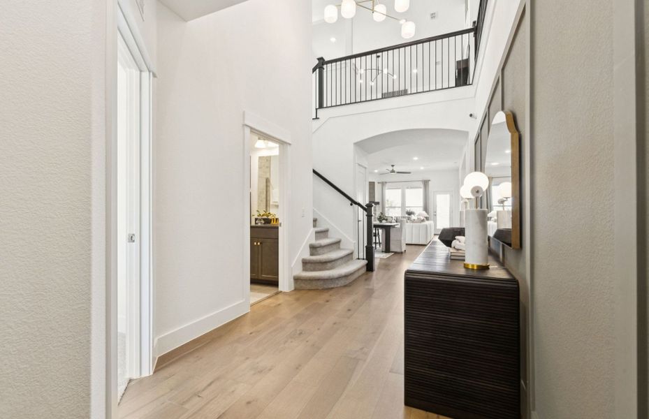 Furnished interior view inside a new home in Whitewing Trails, Princeton (Image 19).