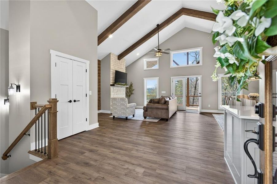 Furnished interior view inside a new home in , Morganton (Image 13). Furnished interior view inside a new home in , Morganton (Image 13).