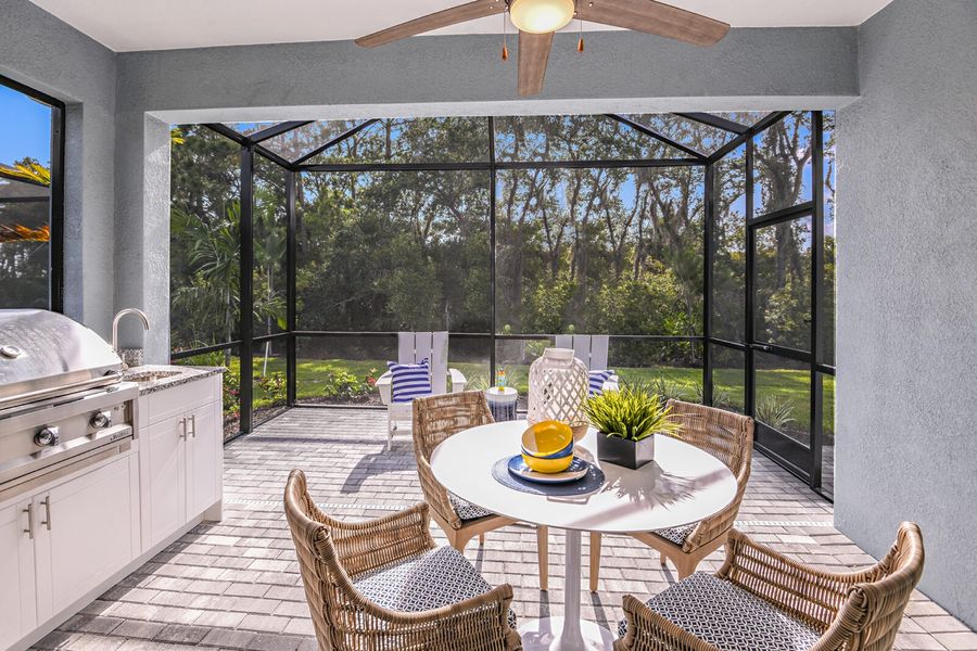 Representative exterior details of a home built from the Dream 2 by Neal Communities in Palmera, Venice (Image 4).