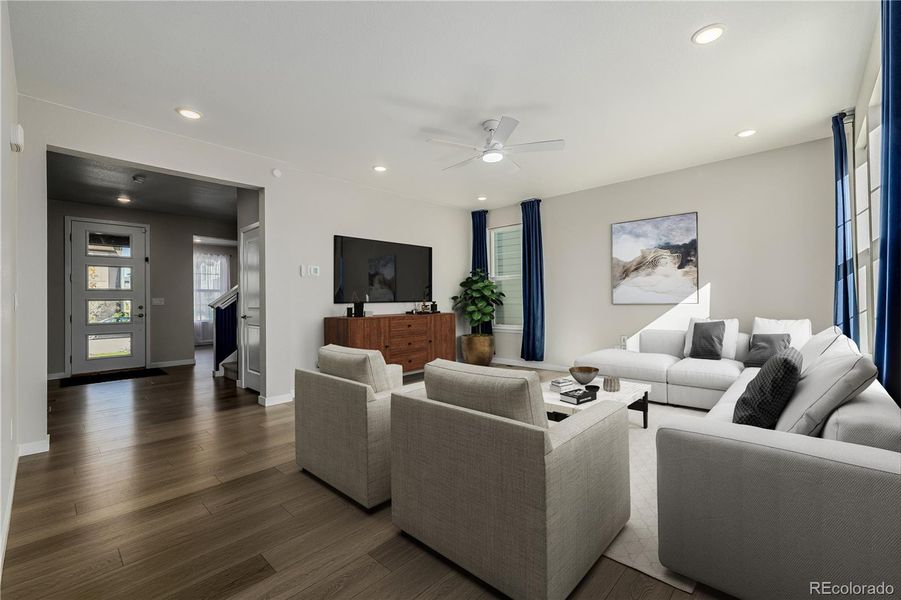 Furnished interior view inside a new home in , Aurora (Image 33).