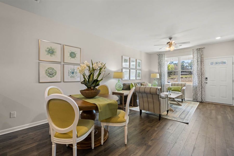 Representative furnished interior of a home built from the Calloway 3 by D.R. Horton in Byrd Village, Graniteville (Image 12).
