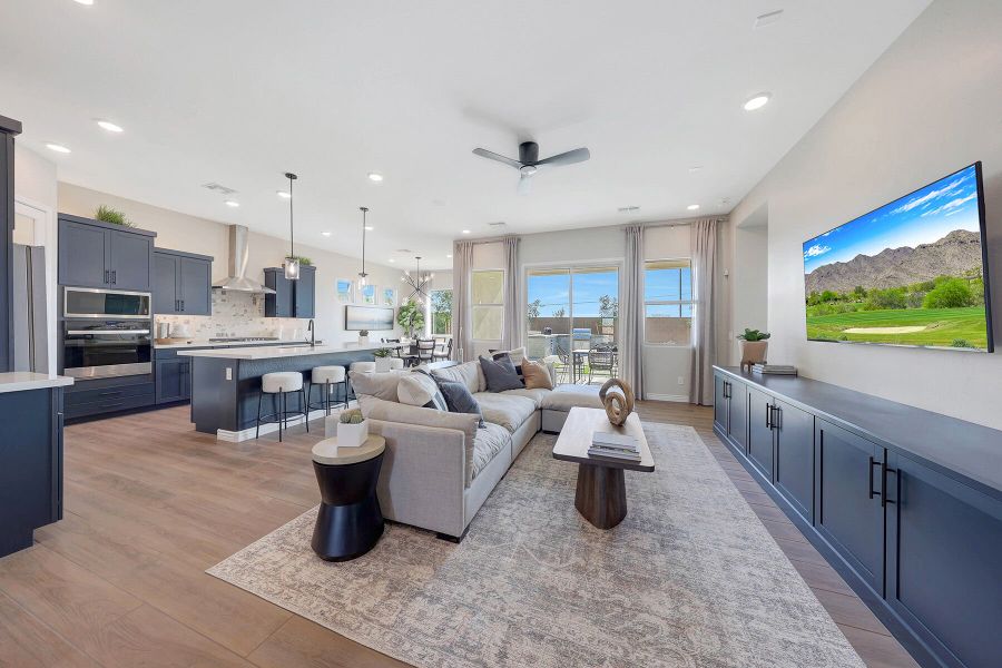 Representative furnished interior of a home built from the Harbor by Mattamy Homes in Miravida, Surprise (Image 15).