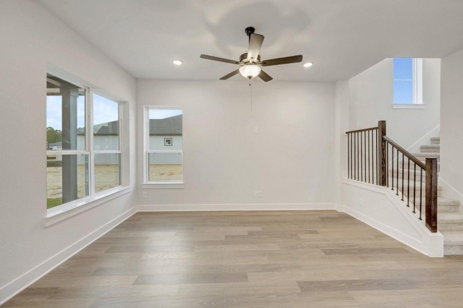 Spacious, unfurnished interior of a new home in Two Step Farm - Cottages Row Collection, Montgomery (Image 23).