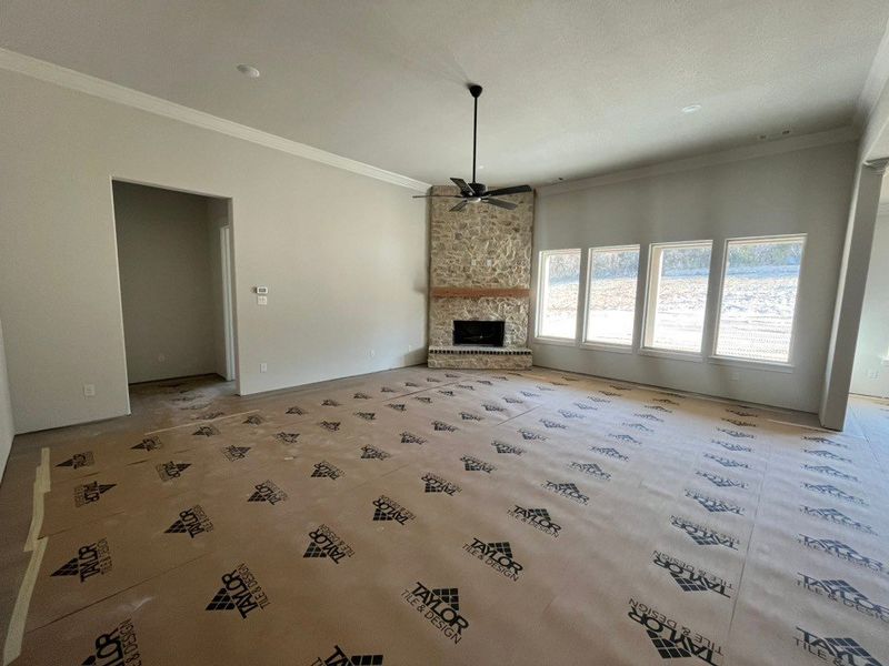 In-progress construction of a new home in Eagle Ridge Estates, Weatherford, TX (Image 6).