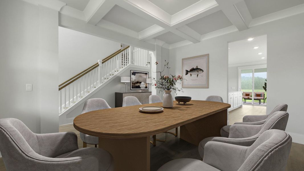 Furnished interior view inside a new home in Berkeley Bay, Ridgeville (Image 10). Furnished interior view inside a new home in Berkeley Bay, Ridgeville (Image 10).