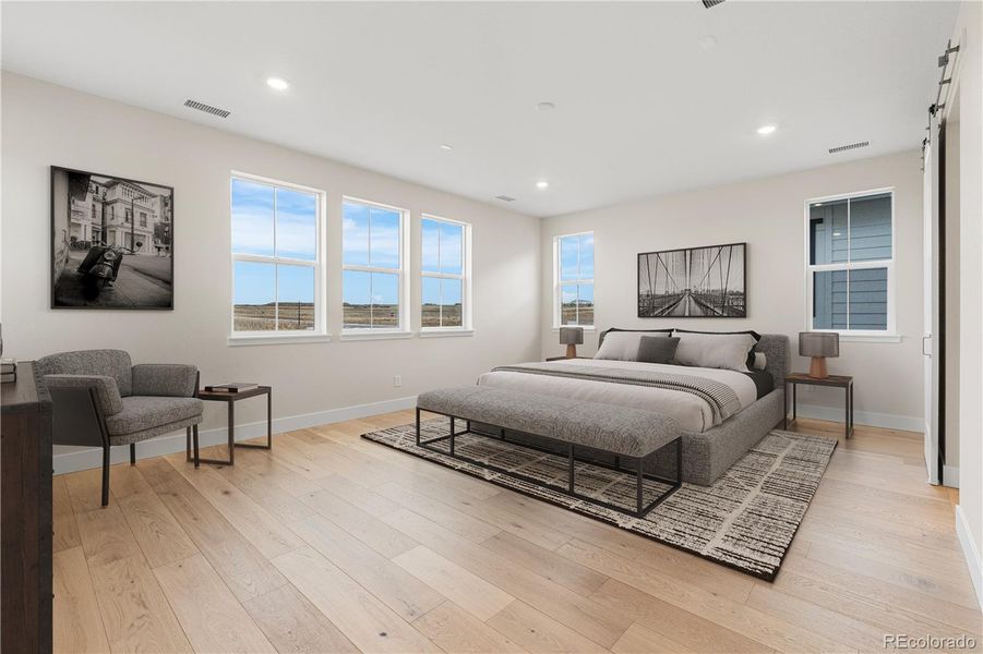 Furnished interior view inside a new home in Luxe at The Canyons, Castle Pines (Image 26).