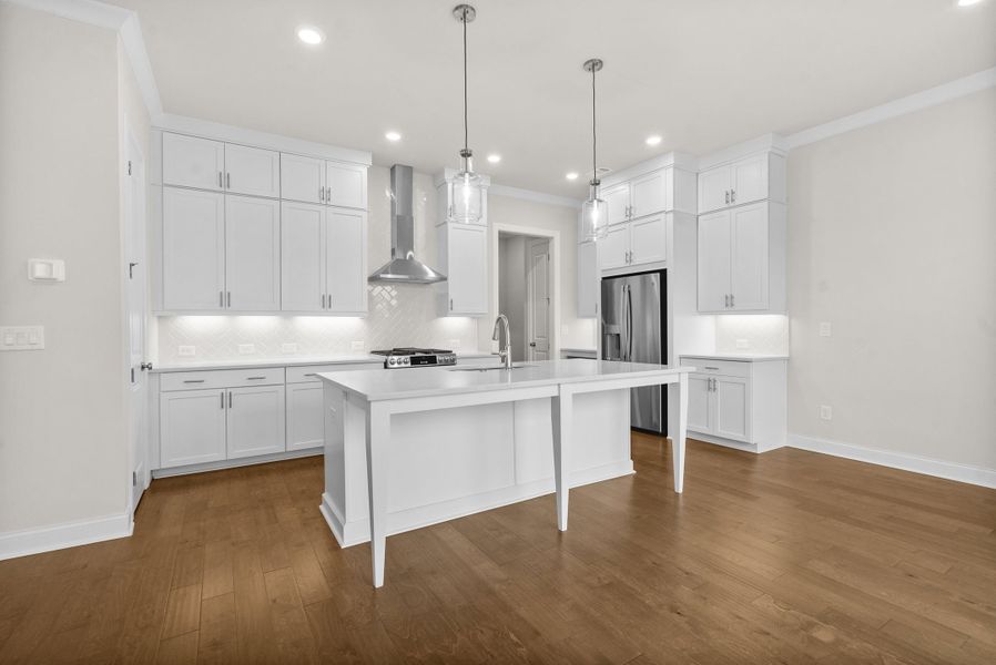 Representative furnished interior of a home built from the The Cantrell by The Providence Group in Aberdeen, Hoschton (Image 8).